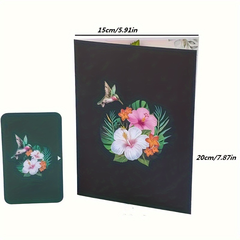 Attractive-Flowers-And-Hummingbird-Pop-up-Card (5)