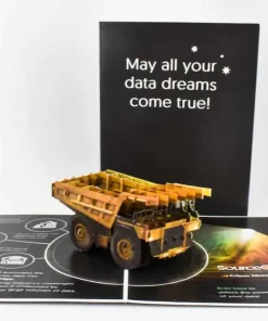 Large Mining Truck Pop-up Card