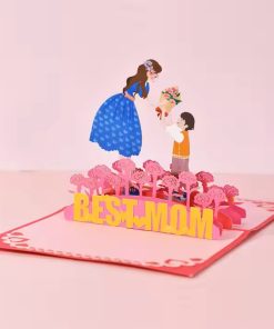 mothers day 3d pop-up card