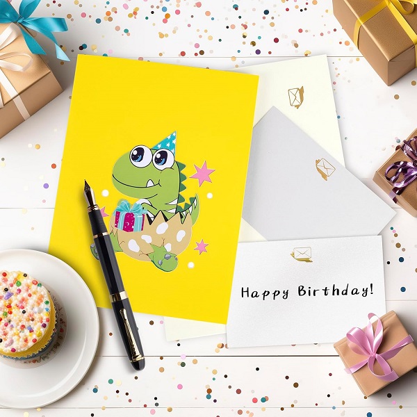 dinosaur pop-up birthday card