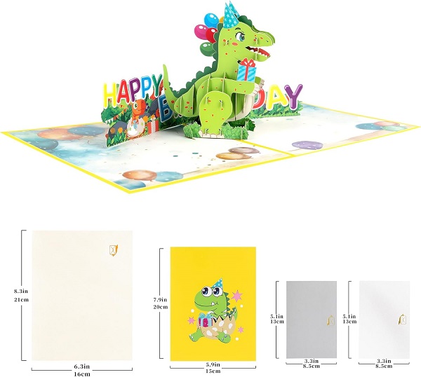 dinosaur pop-up birthday card