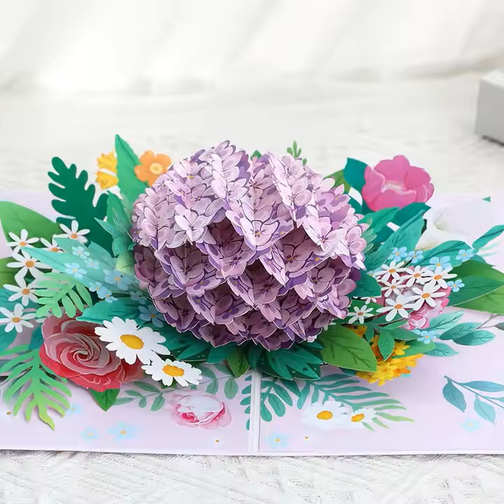 elegant-hydrangea-flower-3d-pop-up-card
