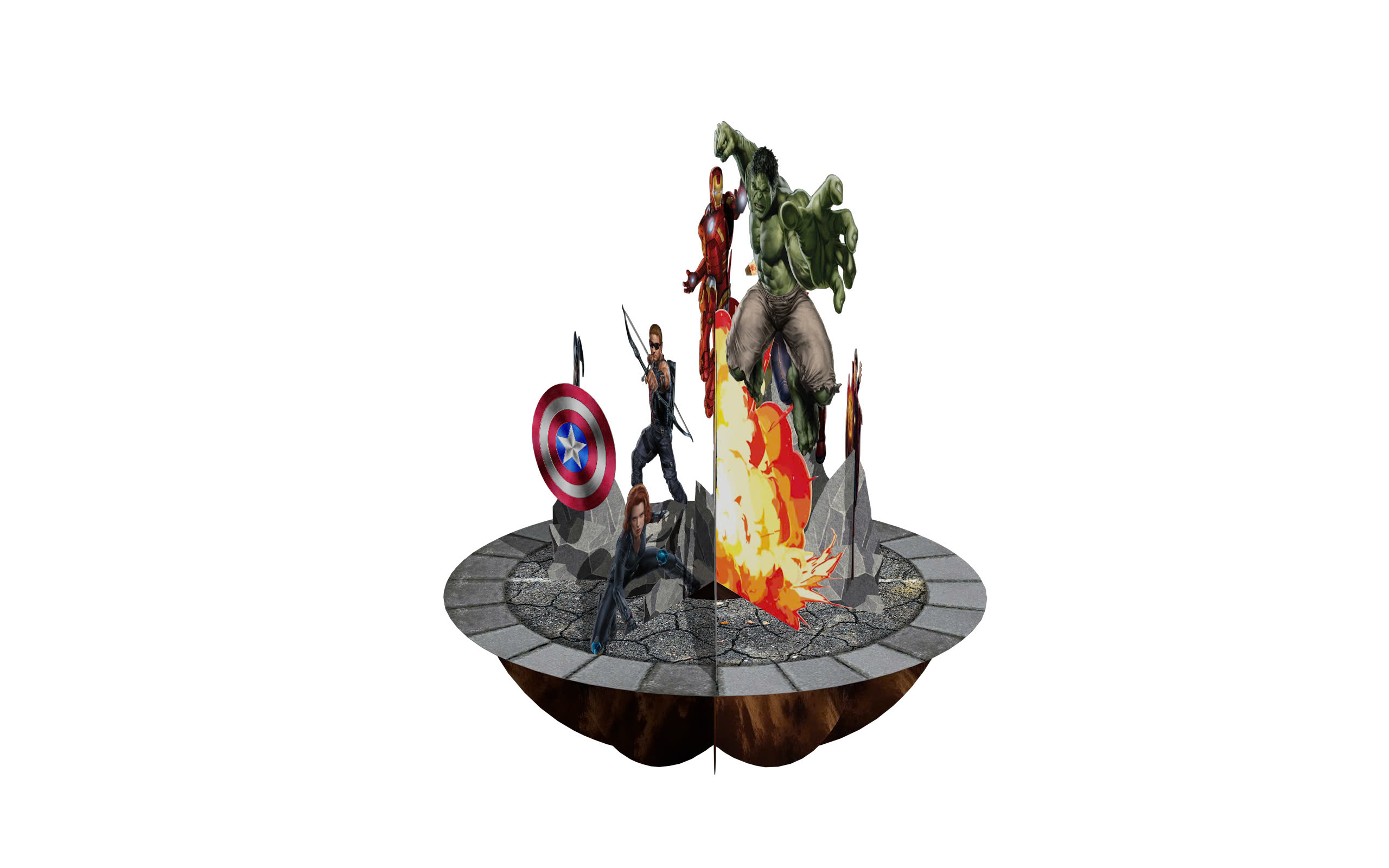 The Avengers Pirouettes Card