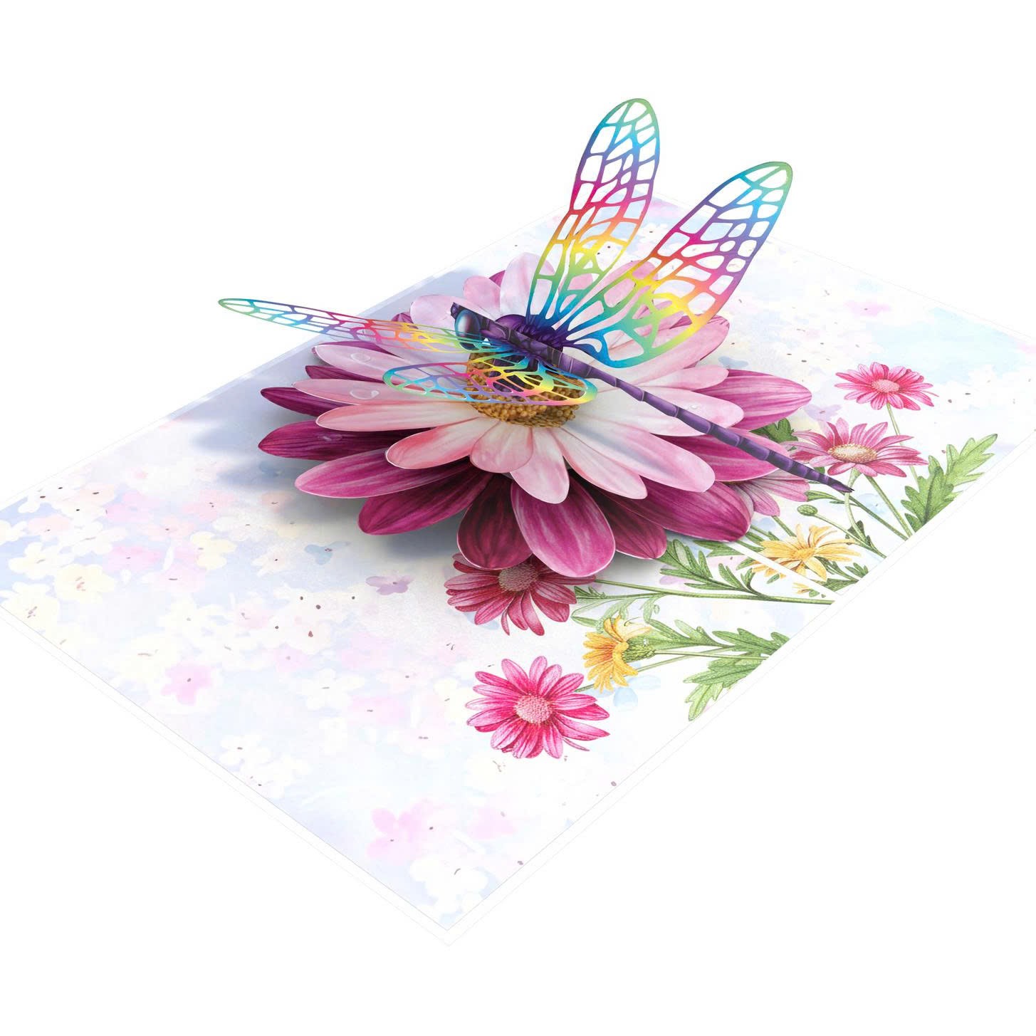 Dragonfly and Flower 3D Pop-Up Card Dragonfly and Flower 3D Pop-Up Card