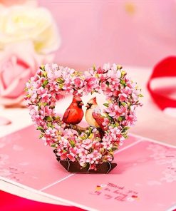 3D Pop Up Card Cardinal Couple