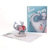 Elephant Mommy and Baby 3D Pop Up Card