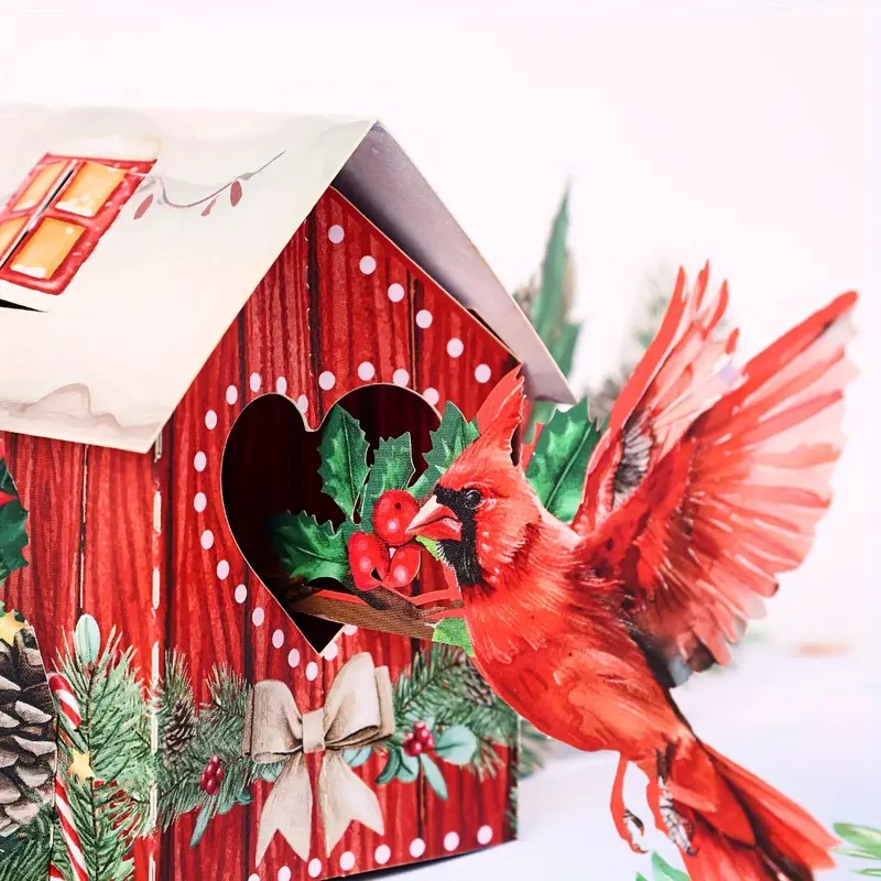 3d-cardinal-birdhouse-christmas-pop-up-card