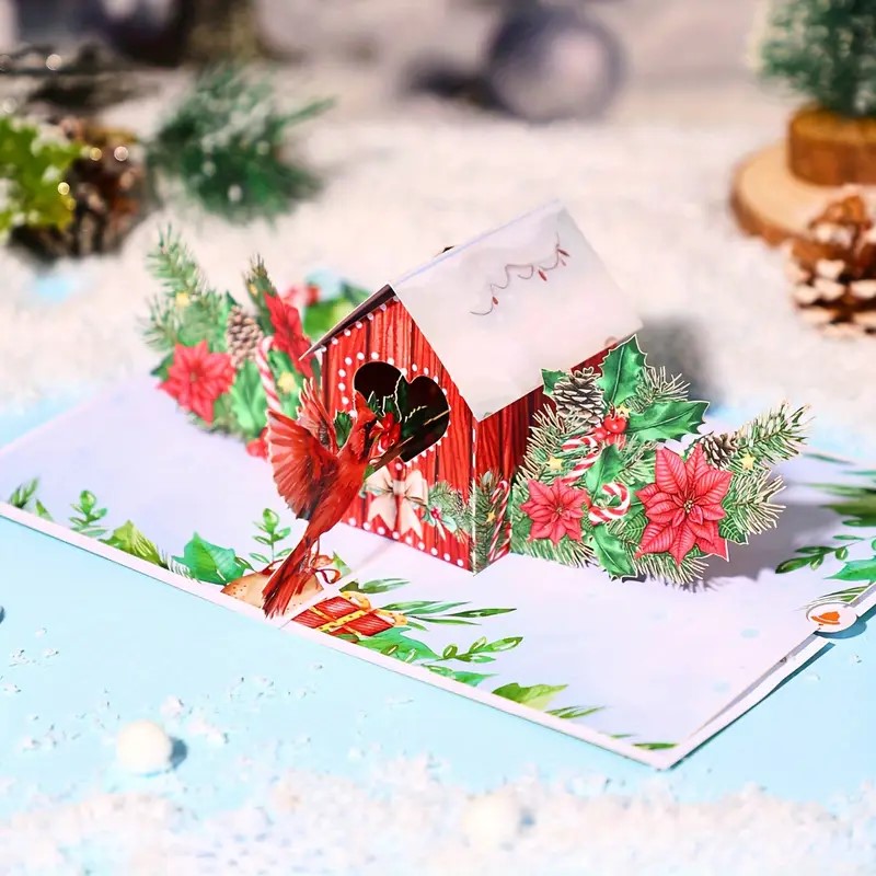 3d-cardinal-birdhouse-christmas-pop-up-card