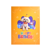 Poodle Pop-Up Birthday Card: