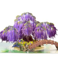 jacaranda tree pop up card