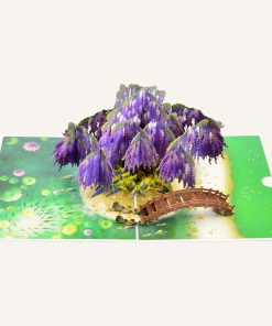 jacaranda tree pop up card
