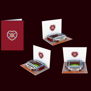 Tynecastle Park stadium pop up card