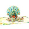 Colorful Peacock Pop Up Card