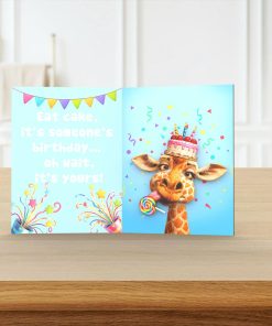 Shaking Giraffe Pop Up Card