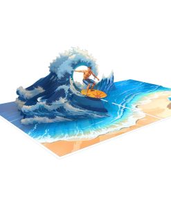 Surfing pop-up card