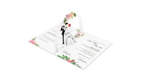 Custom Wedding Pop Up Cards