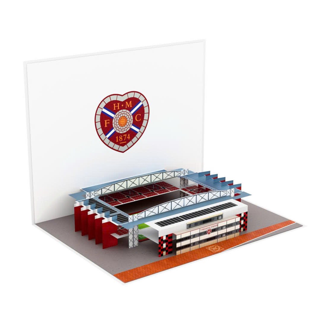 Tynecastle Park stadium pop up card Tynecastle Park stadium pop up card