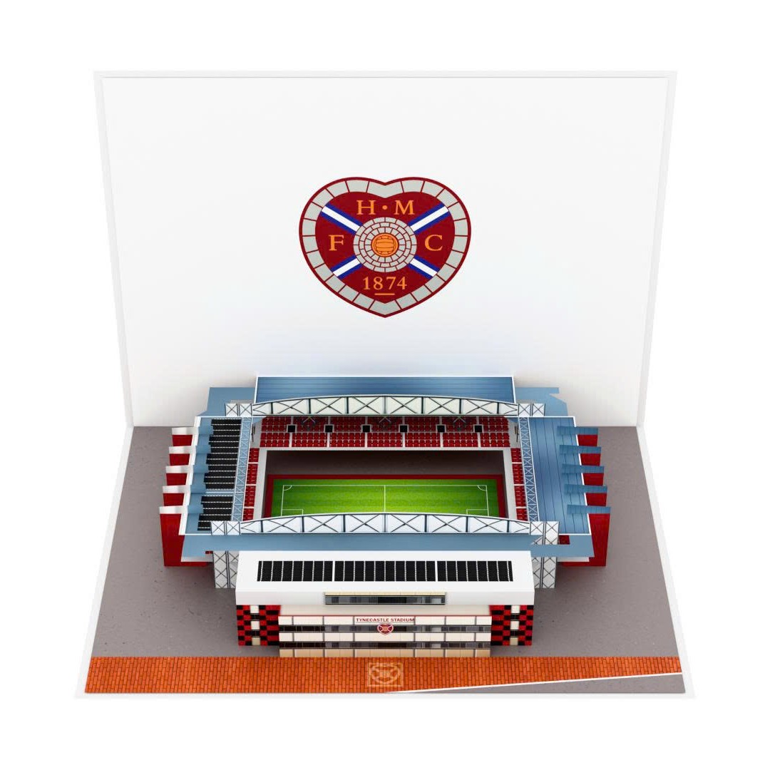 Tynecastle Park stadium pop up card Tynecastle Park stadium pop up card