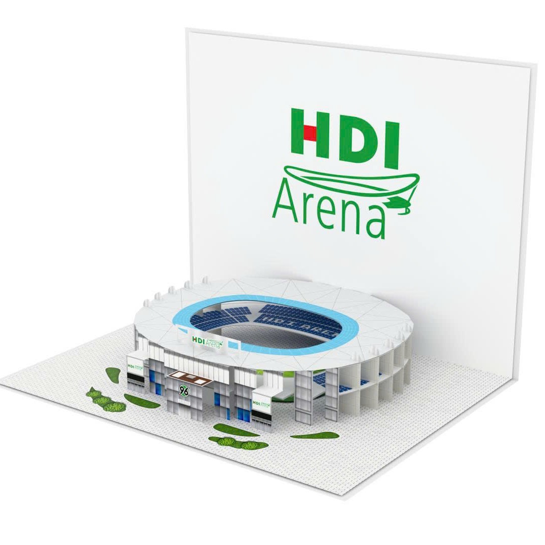 Hannover 96 Stadium Pop Up Card Hannover 96 Stadium Pop Up Card