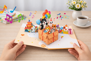 Pop-up Musical Lighted Birthday Cards