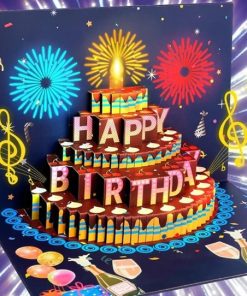 Musical and Light Happy Birthday Card