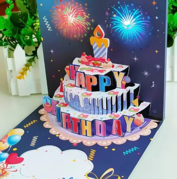 Musical and Light Happy Birthday Card Musical and Light Happy Birthday Card
