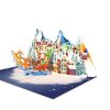 Winter Town & Santa Sleigh Pop-Up Card