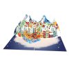 Winter Town & Santa Sleigh Pop-Up Card