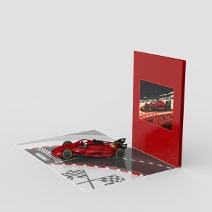 Formula One Car Pop Up Card
