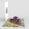 3D Pop-up Truck Card