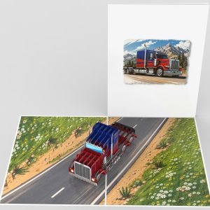 3D Pop-up Truck Card